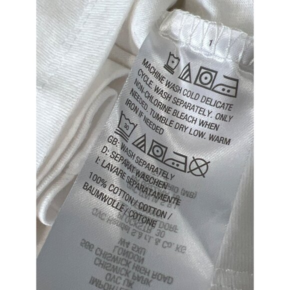 Studio Park x Vanessa Herring Graphic Tee White Peace Sign Jewelry Womens Large - Picture 5 of 7